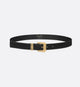 Dior Black Leather Belt