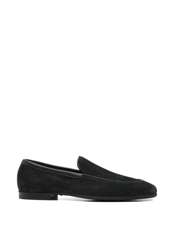 John Lobb Tyne Suede Leather Loafers