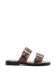 Ganni Patterned Recycled Polyester Polyurethane Flat Shoes