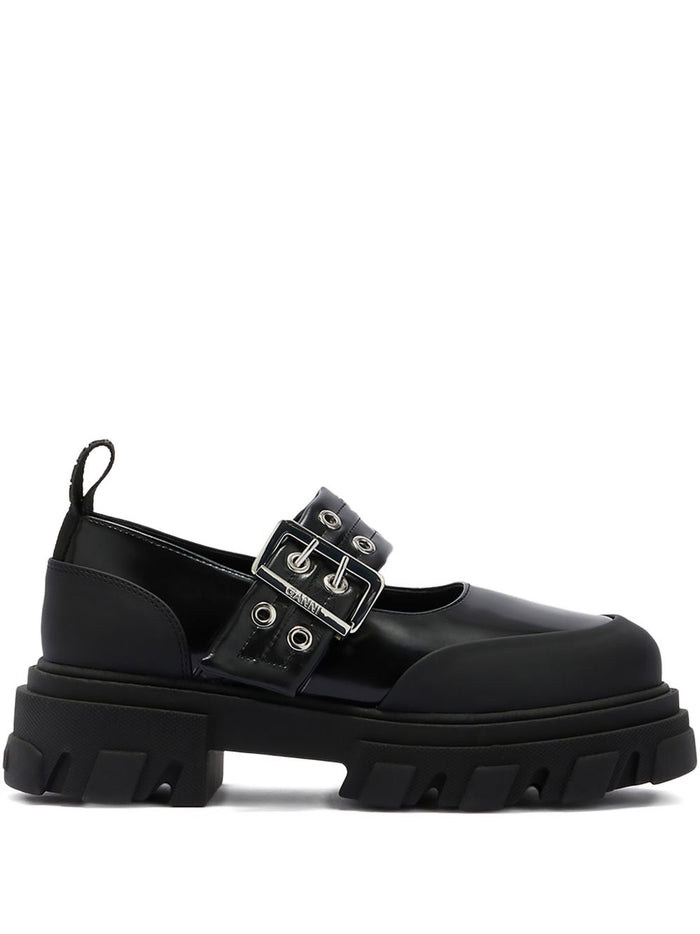 Ganni Cleated Box Ballerinas