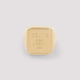 Celine Gold Brass Square Signet Ring