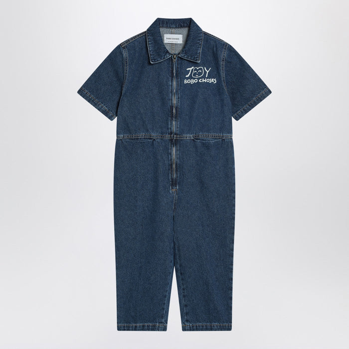 Bobo Choses Joy Blue Denim Jumpsuit