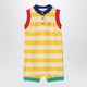 Bobo Choses Sleeveless Striped Cotton Romper