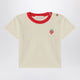 Bobo Choses White T-Shirt With Strawberry Embroidery