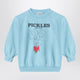 Bobo Choses Light Blue Cotton Sweatshirt With Pickles Print