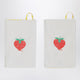 Bobo Choses Set Of Two Check-Pattern Washcloths With Strawberry