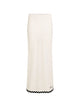 Karl Lagerfeld Natural Low-Length Black Wavy Skirt With Straps