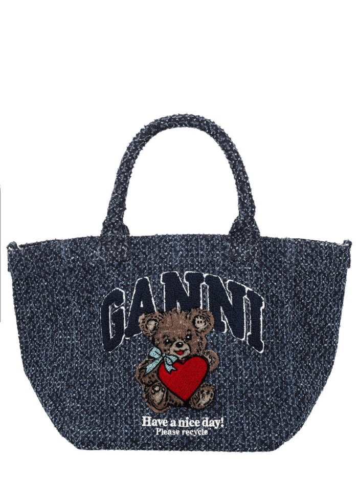 Ganni Multicolour Organic Cotton Handbag