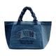 Ganni Xxl Trapeze Shopper Bag -  - Cotton - Blue