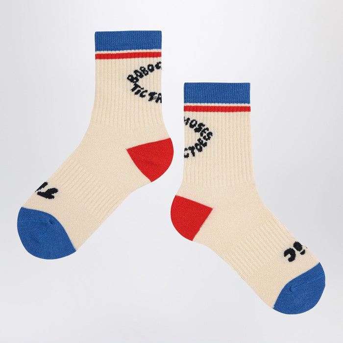Bobo Choses White/Blue/Red Socks
