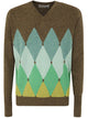 Ballantyne V Neck Pullover With Diamonds