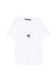Karl Lagerfeld White Mc T-Shirt Glitter Chouppet Logo