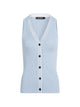 Karl Lagerfeld Top Sm Celeste With Buttons