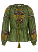 Valentino Garavani Valentino Garavani Embroidered Lurex Silk Shirt