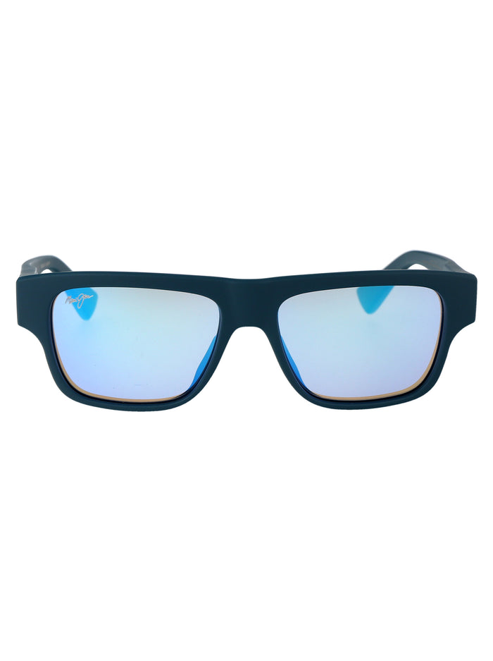 Maui Jim Matte Petrol Blue Acetate Sunglasses