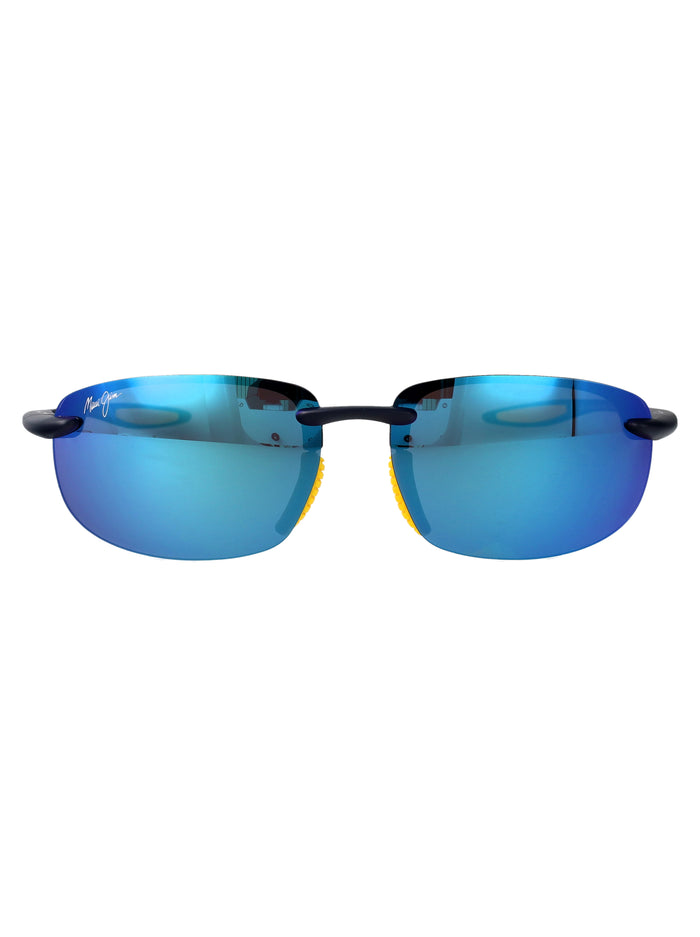 Maui Jim Blue Hookipa Ultra Af Mtt Drk Blu W/Ylw Acetate Sunglasses