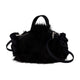 Simone Rocha Mini Double Ribbon Purse -  - Faux Fur - Black