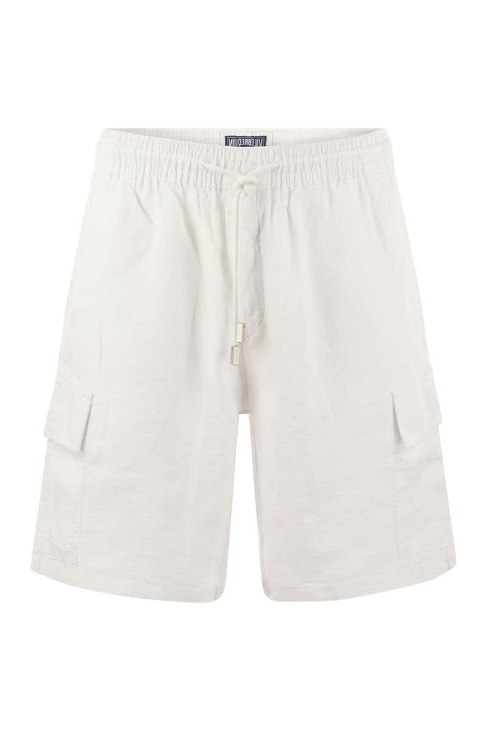 Vilebrequin Linen Cargo Bermuda Shorts