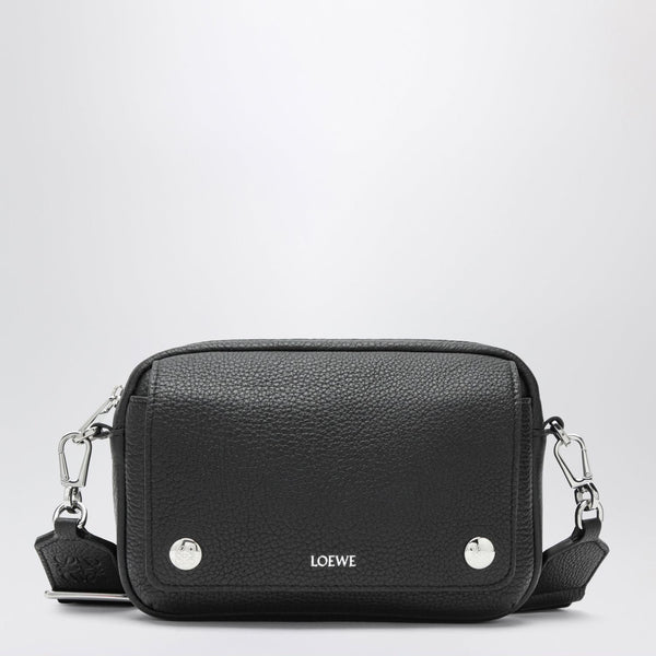 Loewe Black Grained Leather Crossbody Bag