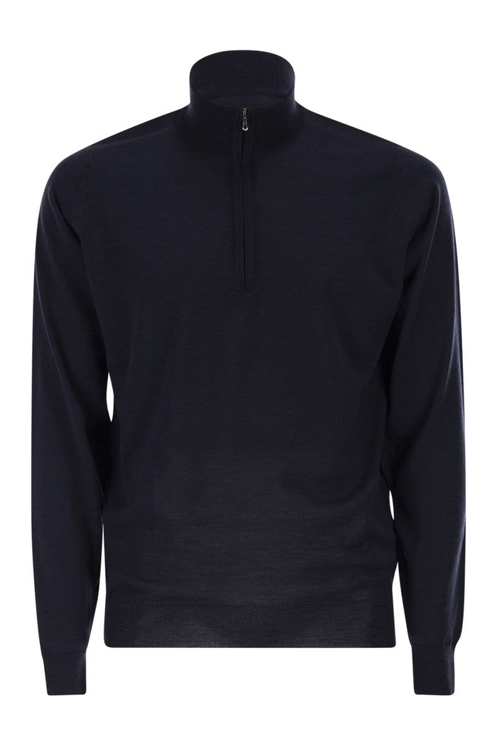 John Smedley Barrow - High-Neck Jumper With Half Zip