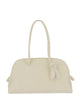 Jacquemus Ivory Leather Top Zip Bag