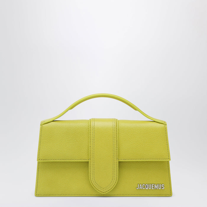 Jacquemus Le Grand Top-Handle Bag In Acid Green Leather