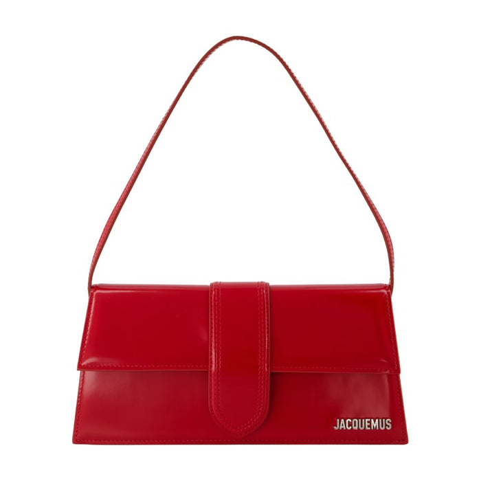 Jacquemus Red Le Bambino Long Calf Leather Handbag