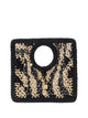 Jacquemus Le Petit Carré Spiaggia In Raffia