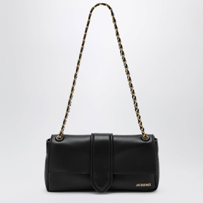 Jacquemus Chaîne Soft Shoulder Bag In Black Nappa Leather