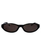 Balenciaga Black-Black-Grey Acetate Sunglasses