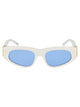 Balenciaga White Acetate Sunglasses