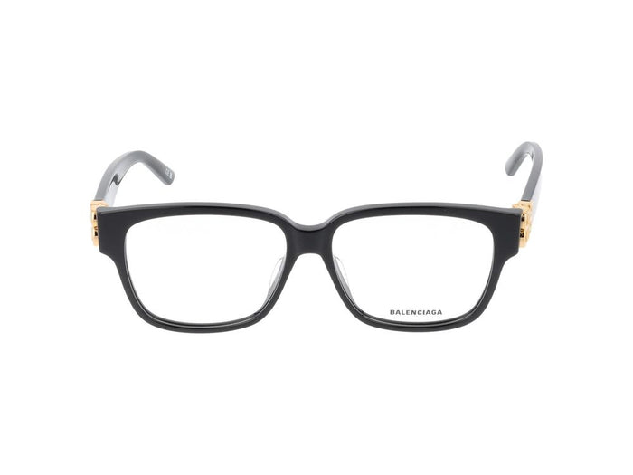 Balenciaga Eyeglasses  Bb0104o 001 Black Gold Transparent 56/14/140