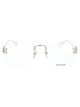 Balenciaga Eyeglasses  Bb0113o 002 Silver Silver Transparent 60/15/140