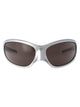 Balenciaga Acetate Silver Sunglasses