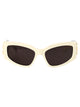 Balenciaga Ivory Acetate Sunglasses