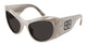 Balenciaga Sunglasses  Bb0393s 004 Grey Grey Grey 57/21/145
