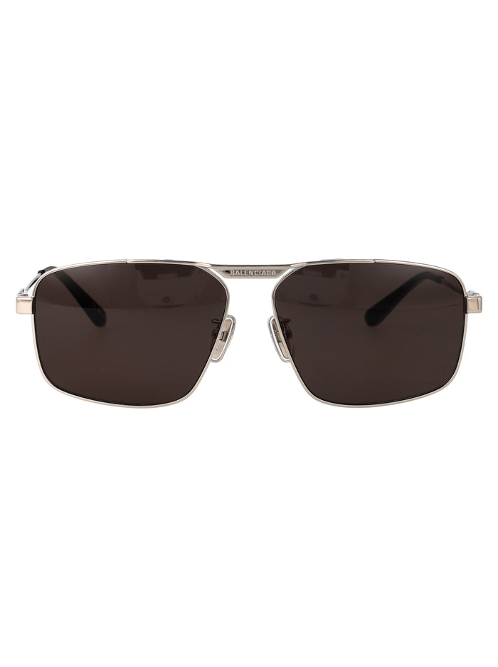 Balenciaga Silver Metal Sunglasses