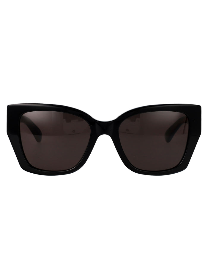 Balenciaga Black-Black-Grey Acetate Sunglasses