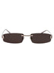 Balenciaga Ruthenium-Ruthenium-Grey Metal Sunglasses