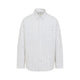 Acne Studios White And Grey Double Sleeve Cotton Shirt