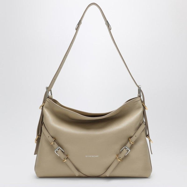 Givenchy Sand Leather Medium Voyou Shoulder Bag