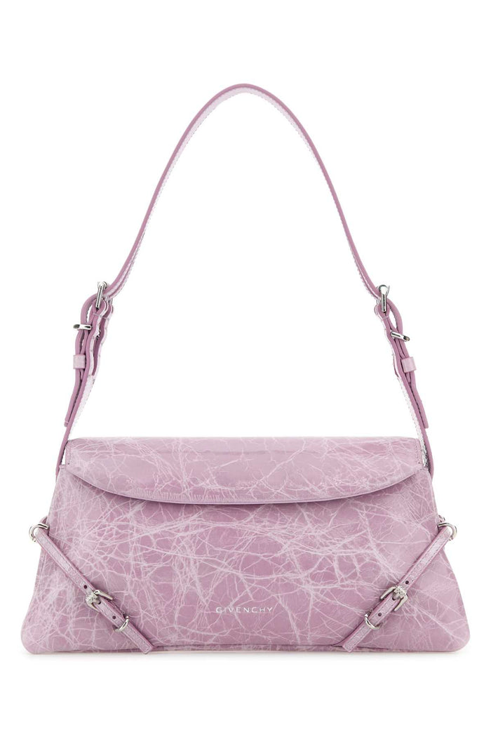 Givenchy Lilac Leather Pâ€™Tit Voyou Shoulder Bag