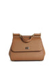 Dolce & Gabbana Sicily Camel Leather Bag