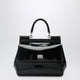 Dolce&Gabbana Sicily Small Black Patent Leather Top-Handle Bag