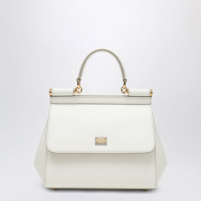 Dolce&Gabbana Sicily Medium Top-Handle Bag In White