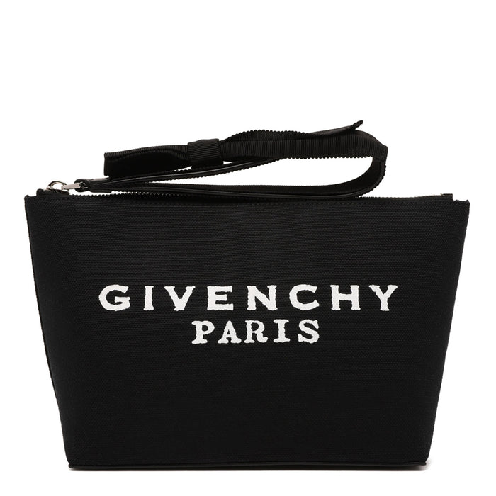 Givenchy Black Cotton Linen Polyurethane Bag