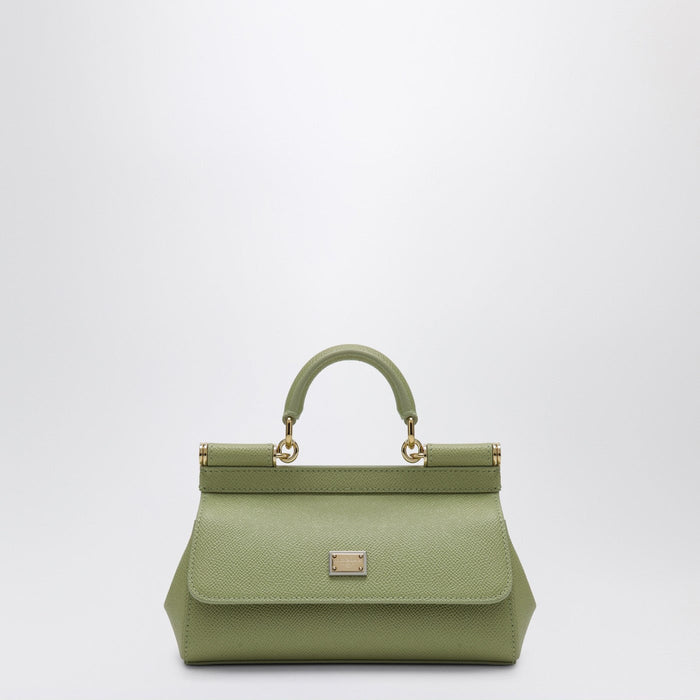 Dolce&Gabbana Sicily Small Top Handle Bag In Sage Green