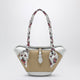 Dolce&Gabbana Capri Raffia Coffa Bag In Cream And White