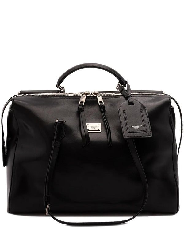 Dolce & Gabbana Black Leather Vittoria Handbag