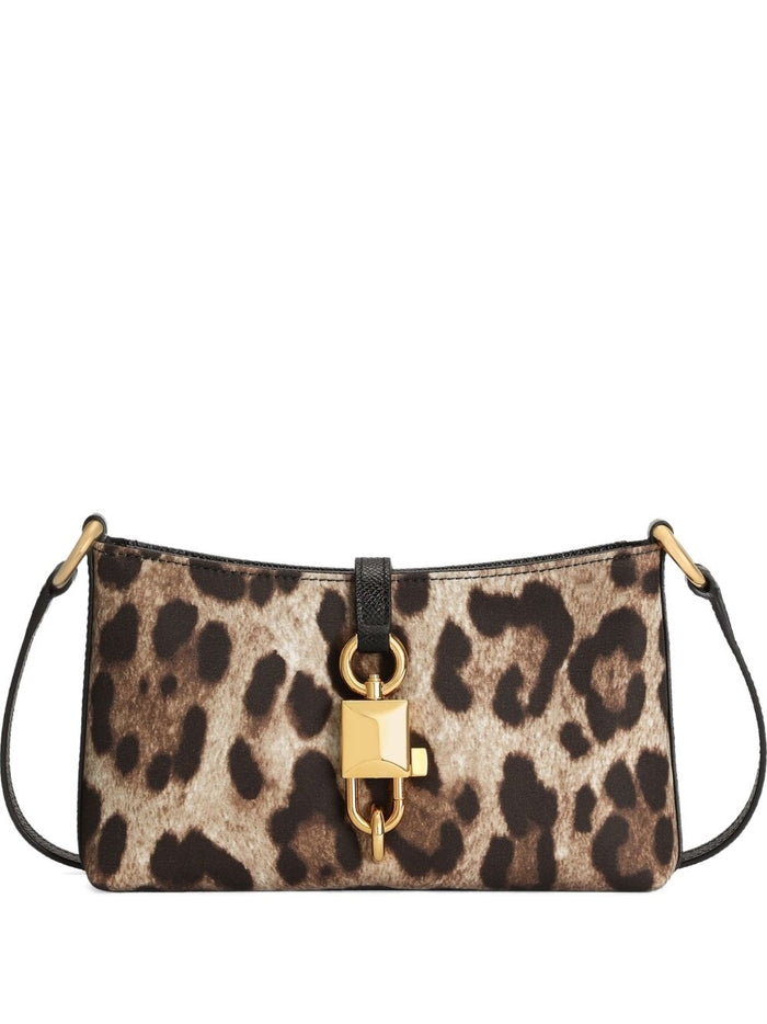 Dolce & Gabbana Animalier Leather Shoulder Bag